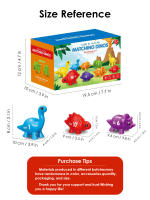 Juguete De Dinosaurio Para Niños Con Cesta De Almacenamiento Juego Educativo Montessori Aprendizaje Por Conteo Para Bebés Y Niños Pequeños - details 1