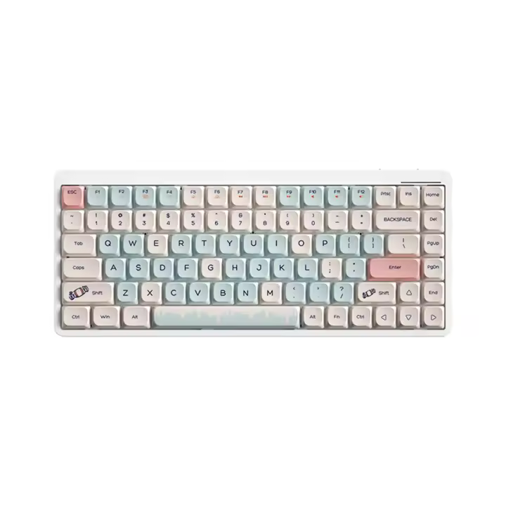 Teclado Mecánico Inalámbrico 84 Teclas 2.4G+BT5.0+Type-C Con 15 Efectos De Luz Y 5 Niveles De Brillo Para Tablet Y Laptop - 1