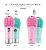Limpieza Facial Eléctrica Ultrasonda 9 Velocidades Silicona Recargable Escobilla De Rostro Con Vibration Alta Frecuencia Limpiadora De Piel - details 8