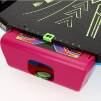 CB Games - Air hockey de sobremesa neón, estructura de 40 cm, plástico resistente, 2 palas, 2 discos, 2 jugadores, juegos de mesa, juguetes para niños, diversión en familia, mayores 6 años - details 4