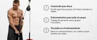 Roar® Poleas Gimnasio para Casa, Polea Gimnasio Gym con Barra Recta y Cuerda Musculación Triceps, Biceps Maquina Gym, Polea Gym, Maquinas Gym, Maquina Gimnasio En Casa - details 4