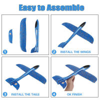 Avión De Mano Grande De Esponja Para Niños Avión Deslizante Inercial EPP Juguete Para Exterior Regalo Para Niños Y Niñas - details 3