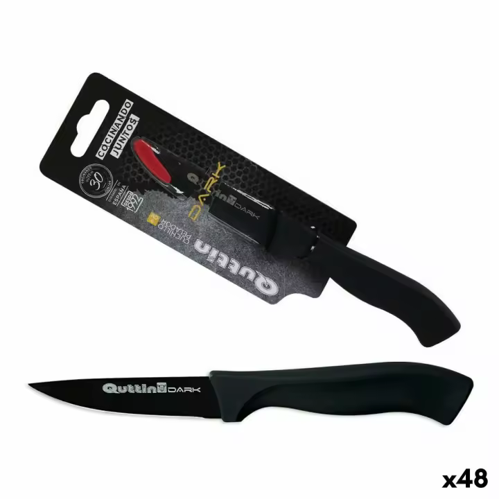 Set de Cuchillos Peladores Quttin Dark 19 x 2 x 2 cm 1 mm (48 Unidades) - 1