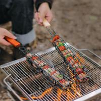 Cesta De Barbacoa Portátil De Acero Inoxidable Y Antideslizante Para Asador Herramientas De Barbecue Para Carne Y Hamburguesas - details 2