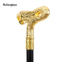 Bastón De Moda Con Cabeza De Dragón Dorado Decorativo Para Fiesta Y Cosplay Bastón Vintage De 92 Cm Con Punta De Goma - details 6