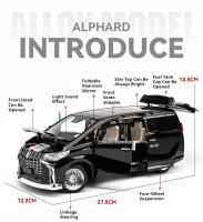 Coche De Juguete a Escala 1:18 Alphard De Metal Con Seis Puertas Abiertas Función De Retroceso Y Sonido Absorbente Luz Ornamentación Vehículo Para Niños - details 2