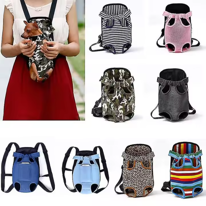 Malla de mascotas Perro portador mochila transpirado camuflaje al Aire Libre Viajes productos Bolsas para Perro Pequeño Gato - 1