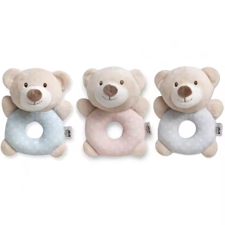 Peluche Modelo Osito extrasuave Interbaby con Sonajero - 1