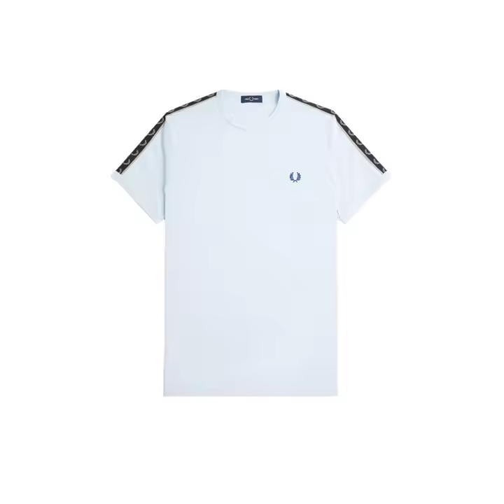 Fred Perry Taped Ringer T-Shirt Light Ice / Warm Grey - 1