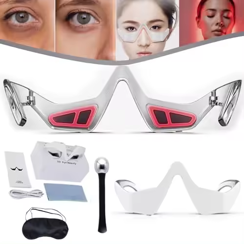 Dispositivo para debajo de los ojos Botanique Paris, Botanique Paris RevitalEyes, gafas de luz roja Revital Eyes, gafas de belleza para ojos, eliminador de bolsas de ojos para reducir las ojeras, la hinchazón y las arrugas, y relajar la fatiga visual - 1