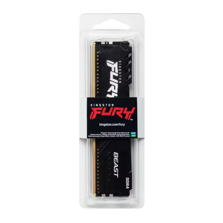 Kingston - Memoria RAM DDR4 KF432C16BB/16 de 16 GB a 3200 MT/s con latencia CL16 y disipador térmico para PC compatibles Intel XMP - 1