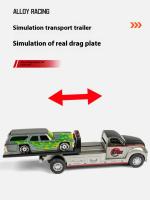 Mini Camión De Transporte De Doble Piso De Aleación Juguete Premium Para Niños Con Acción De Resorte Vehículo De Diversión Y Aventura Infinita - details 11