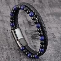 Pulsera De Ojo De Tigre Con Obsidiana Negra Para Hombres Pulsera De Acero Con Piedras De Calma Y Sanación Para Meditación Y Protección Espiritual - details 4