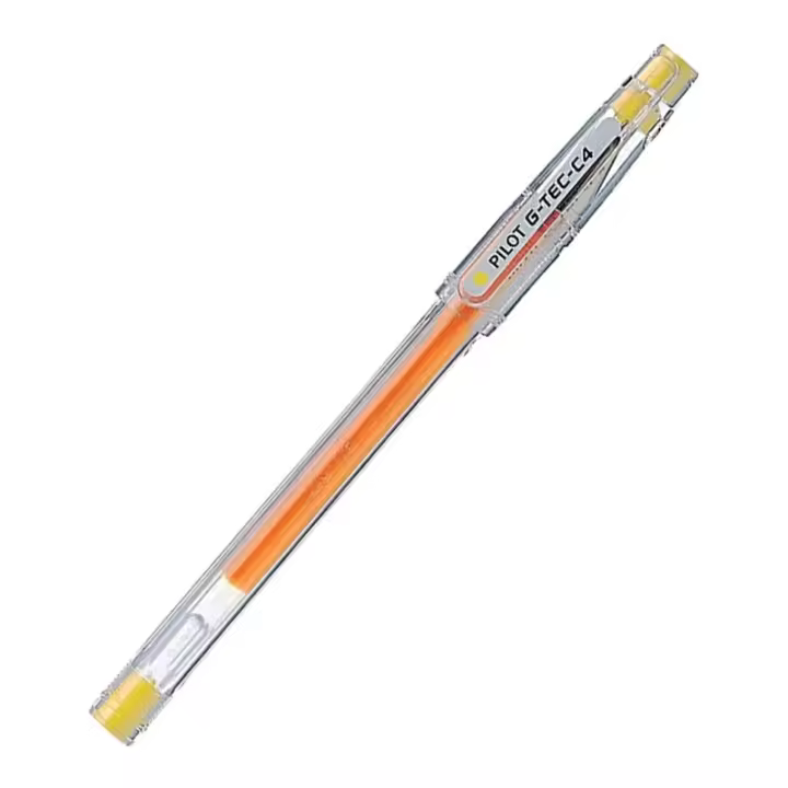 Caja de bolígrafo de tinta de gel pilot g-tec-c4 ng4am/ amarillo 12 unidades - 1