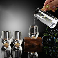 Vaso De Vodka De Cristal De Lujo Con Doble Fondo Y Película De Oro Para Sake Shochu Liqueur Bar Taza De Té Regalos De Alta Gama - details 5