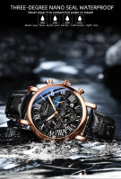 Reloj De Negocios Lujo CHENXI Para Hombre Moda Cronógrafo Fase Lunar Fecha Resistente Al Agua Multifuncional Cuarzo Pulsera Con Manos Luminosas Material De Correa Cuero Display Numeral Romano - details 13