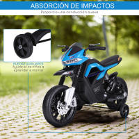 HOMCOM Moto Eléctrica para Niños 3+ años Moto de Juguete Infantil Batería 6V con Luces y Música 105x52.3x62.3cm - details 6