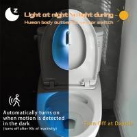 Lámpara De Noche LED Con Sensor De Movimiento Recargable Para Inodoro Dormitorio Pasillo Escaleras Armario Baño Luz De Pie - details 5
