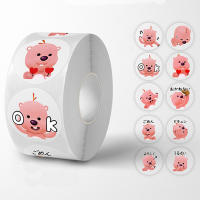 500pcs/Roll Pegatinas De Castor Cartoon Pequeño Y Lindo Loopy Kawaii Para Laptop Taza De Agua Libro Móvil Regalo Para Niños - details 1