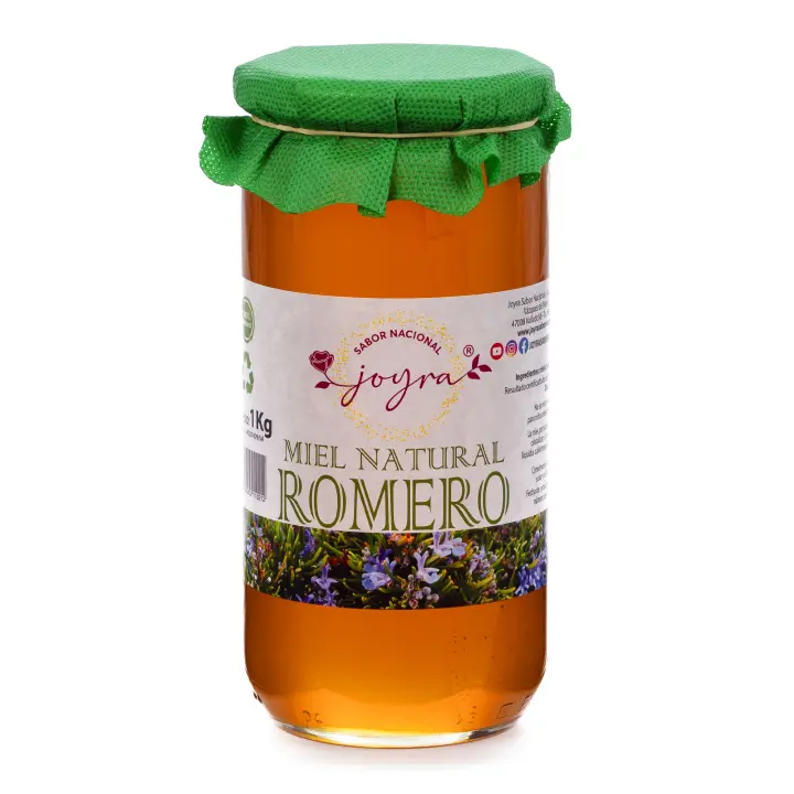 ARTE SABOR Miel 100% natural, pura, cruda, de Romero. Tarro de cristal de 1000gr 8x8x17 Cm. - 1