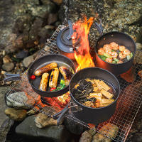 Funda De Acero Aluminio Plegable Para Camping Tamaño 8in / 7in Cocina Al Aire Libre Picnic Senderismo Sin Manija Plegable - details 3
