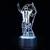 Luz Nocturna LED 3D De Cristiano Nathan Footballer 7/16 Colores Variables Iluminación Visual Para Decoración De Hogar Y Regalo Para Fanáticos Forma Redonda Fuente De Luz LED Sin Baterías Incluidas - details 16