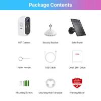 ZOSI 2K Cámara de Vigilancia WiFi con Batería Recargable y Panel Solar 3MP Cámara Seguridad IP Exterior Visión Nocturna Detección de Movimiento Audio Bidireccional - details 16
