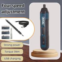 Juego De Destornilladores Eléctricos Inalámbricos Recargables Con LED Frontal Y Batería De Litio Multifuncional Sin Marca - details 3
