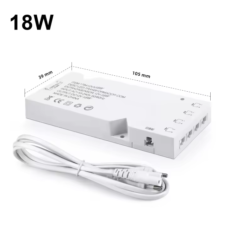 Transformador De Iluminación LED DC12V Adaptador De Suministro De Energía 2A 3A 5A 8A Con Puerto Dupont Para Tiras LED Luz De Armario Y Estante DIY En El Hogar - 1