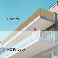 Cubierta De Privacidad Para Balcón Protección UV 95% Telas De Sombra Impermeables Para Patio Jardín Piscina Decoración De Porche - details 5