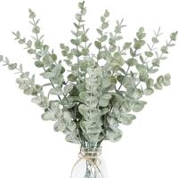 10pcs Hojas De Eucalipto Artificiales Doradas Para Decoración De Fiesta Boda Sala De Estar Hogar Adornos De Flor DIY Ramo De Flores - details 4