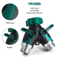 Válvula De Doble Camino Para Jardín Con Y-Divertidor De Agua Con Interruptor Conector Metálico De Aleación De Zinc - details 3