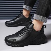 Zapatos Casuales Para Hombre En Cuero Transpirables Zapatillas De Correr Y Caminar Ligeros Antideslizantes Vulcanizados Para Exterior - details 14