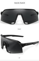 Gafas De Ciclismo 100 Para Hombres Y Mujeres Protección UV400 Gran Marco 5 Colores Deportes Correr Pesca Lentes De Polímero - details 6