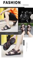 Sandalias De Verano Para Hombre Casual Deportivas PU Cuero No Eslipantes Transpirables Zapatos Romanos Playa Zapatos Del Jardín - details 2