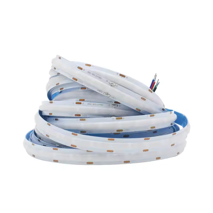 Tiras LED COB RGB 12V DC 756LEDs 1M 2M 3M 4M 5M Alta Densidad Flexibles Para Decoración De Habitaciones Luz De Enchufe Para Iluminación De Paredes Y Techo - 1