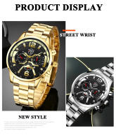 Set De 5 Relojes De Pulsera De Acero Inoxidable Para Hombre DEYROS Moda Calendario Negocios Relojes De Cuarzo Casual Pulsera Collar - details 8