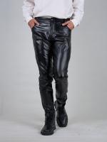 Pantalones De Cuero PU Para Hombre Corte Slim Con Bolsillos Versátiles Y Transpirables Para Un Look Moderno En La Primavera - details 1