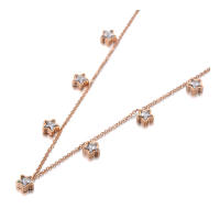 Collar De Estrella Bohemia Lokaer Para Mujeres Y Niñas Con Cristal CZ Y Acero Inoxidable Collar De Encanto N19204 Moda Chic - details 2