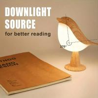 Lámpara De Mesa LED Táctil Recargable USB Con 3 Colores Para Decoración De Hogar Y Lectura En Escritorio Luz Nocturna De Pájaros Para Dormitorio - details 2