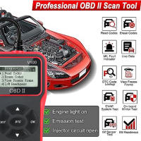 Lector De Códigos OBD2 V100 Herramientas De Diagnóstico Para Coche Scanner OBD 2 Universal Con Pantalla Digital Plug And Play - details 14