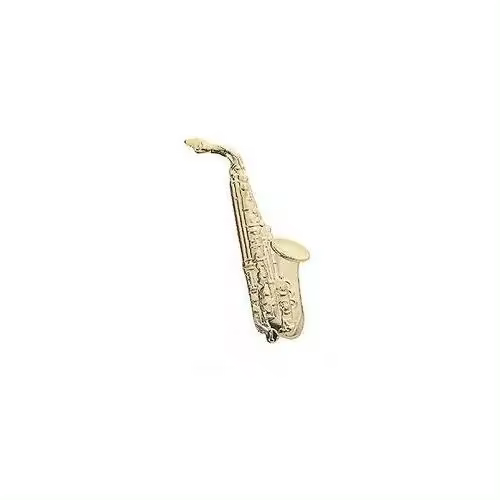 Saxofón Alto MINI PINS (4cm) - Pequeño y Portátil de alta calidad color dorado - 1
