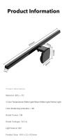 Lámpara LED De Cuidado De Ojos Screenbar Para Monitor De PC Luz Colgante Para Pantalla Regulación Sin Etapas Con Soporte USB Moderno ABS PC - details 16