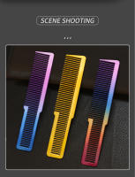 Cepillo De Peluquero Profesional Electroplatado 3 Colores Antiestático Herramienta De Estilizado Para Salon Accesorios De Corte De Pelo - details 7