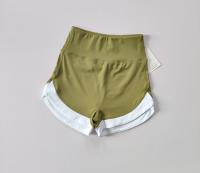 Shorts Deportivos De Cintura Alta Para Mujer En Verano Rojos Para Yoga Y Fitness Transpirables Y Casuales Talla Verdadera - details 8