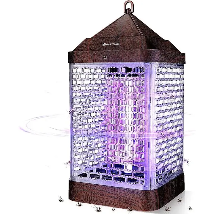 Lámpara antimosquito 9W interior/exterior, matainsectos eléctrico UV para mosquitos, moscas 60m² cobertura - 1