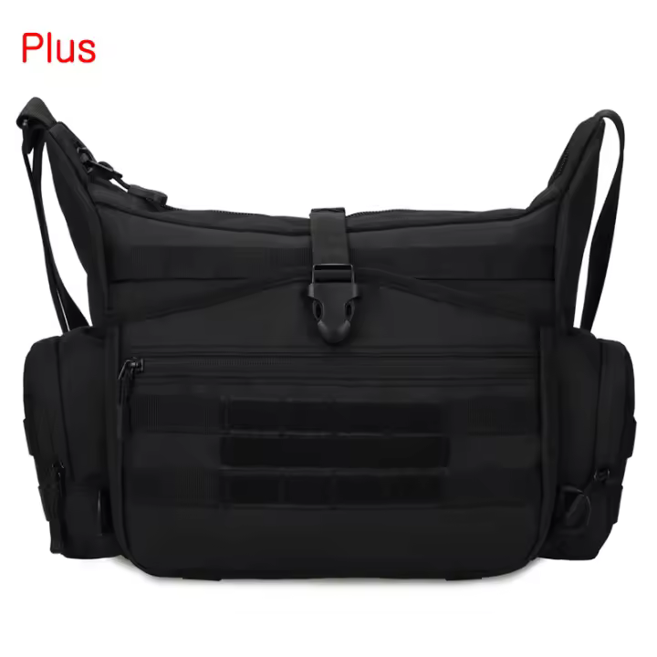 Bolsa De Hombro Táctica Para Hombres Con Documentos A4 Y Portátil Hasta 15.6 Pulgadas Bolsa Cruzada Molle Para Uso Diario Y Exteriores - 1
