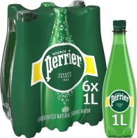 Perrier Agua Mineral Natural con Gas - Paquete de 6 Botellas de Plástico de 1 L - Total: 6 L - details 0