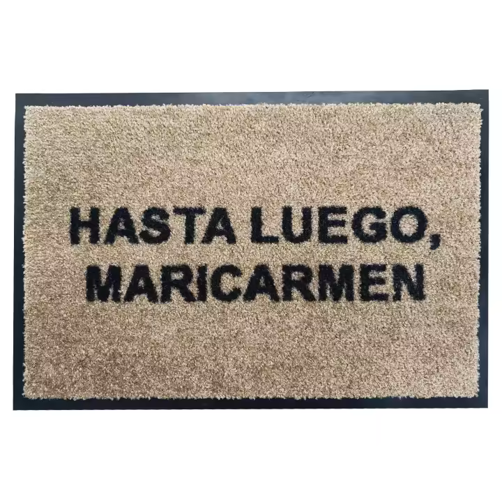 Paso Felpudo Original Frase Hasta Luego Mari Carmen 40x60 Varios Colores - 1