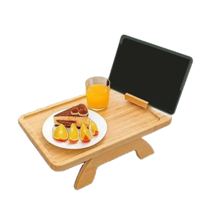 Aurum® Mesa Sofa, Mesa Auxiliar Sofa, Bandeja Madera, Mesas Auxiliares, Bandeja Para Sofa, Reposabrazos Sofa, Bandeja Sofa, Mesa Para Comer En El Sofa, Mesa Para Sofa, Mesa Plegable Sofa, Mesita Comer - 1